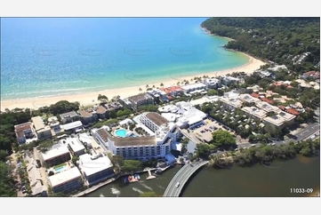 Approaching the Noosa River Bar QLD Aerial Photography