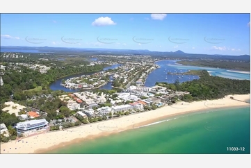 Approaching the Noosa River Bar QLD Aerial Photography