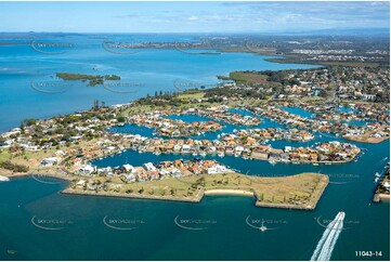 Aerial Photo of Cleveland & Raby Bay QLD Aerial Photography