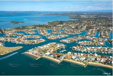 Aerial Photo of Cleveland & Raby Bay QLD Aerial Photography