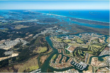 High Altitude Photo of Sanctuary Cove - Hope Island QLD Aerial Photography