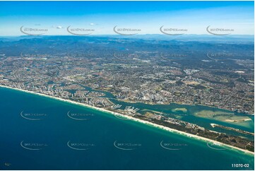 A view of Southport from 8000ft QLD Aerial Photography