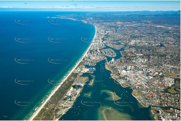 A view of Southport from 8000ft QLD Aerial Photography