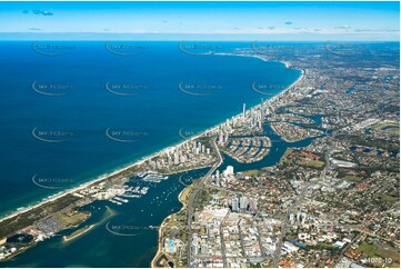 A view of Southport from 8000ft QLD Aerial Photography