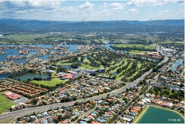 Aerial Photo Clear Island Waters QLD Aerial Photography