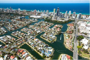 Aerial Photo Broadbeach Waters QLD Aerial Photography