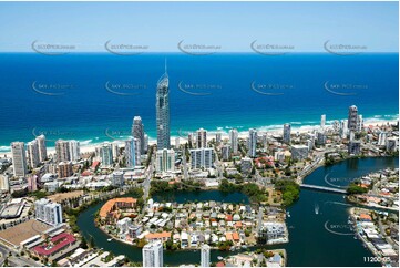 Sunbathing Surfers Paradise QLD Aerial Photography