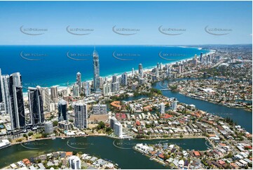 Sunbathing Surfers Paradise QLD Aerial Photography