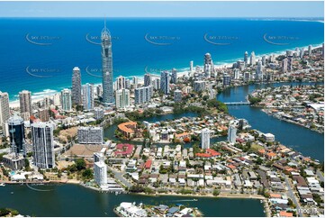 Sunbathing Surfers Paradise QLD Aerial Photography