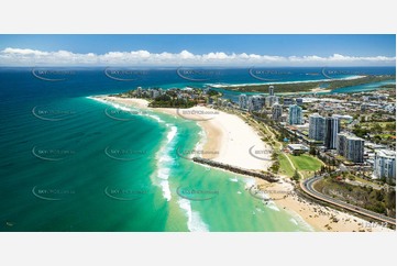 Aerial Photo Coolangatta & Point Danger QLD Aerial Photography
