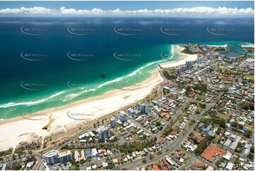 Aerial Photo Coolangatta & Point Danger QLD Aerial Photography