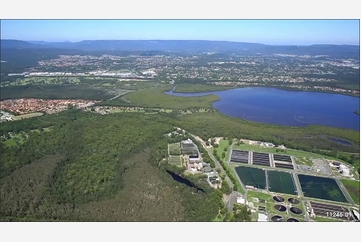 Coombabah Waste Water Treatment Plant QLD Aerial Photography