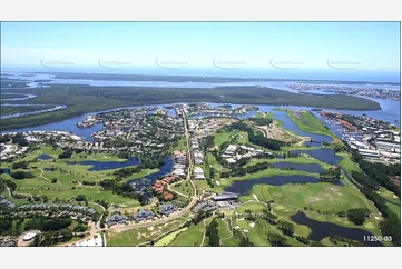 Coomera River & Sanctuary Cove - Gold Coast QLD QLD Aerial Photography