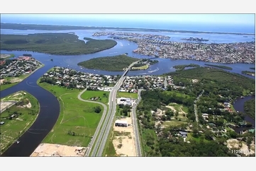 Coomera River & Sanctuary Cove - Gold Coast QLD QLD Aerial Photography