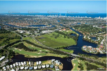 Aerial Photo Clear Island Waters QLD Aerial Photography