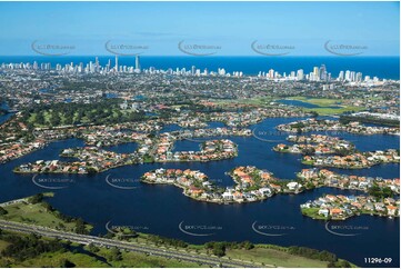 Aerial Photo Clear Island Waters QLD Aerial Photography