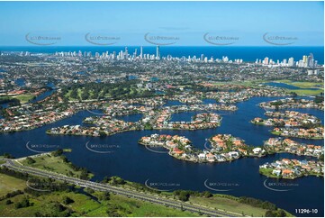 Aerial Photo Clear Island Waters QLD Aerial Photography