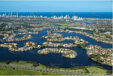 Aerial Photo Clear Island Waters QLD Aerial Photography