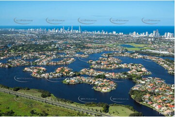 Aerial Photo Clear Island Waters QLD Aerial Photography