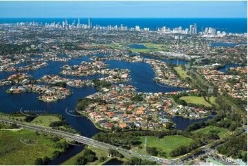 Aerial Photo Clear Island Waters QLD Aerial Photography