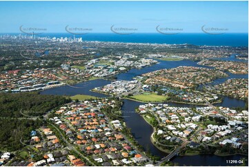 Aerial Photo Varsity Lakes QLD Aerial Photography