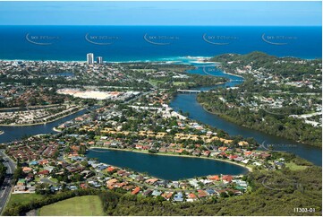 Aerial Photo Currumbin Waters QLD Aerial Photography