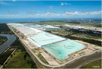 Runway Construction Brisbane Airport QLD Aerial Photography