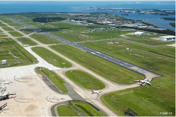 Runway Construction Brisbane Airport QLD Aerial Photography