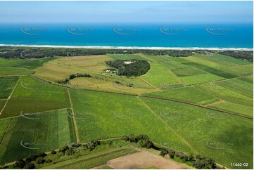 Sugar Cane Land at Patchs Beach Aerial Photography
