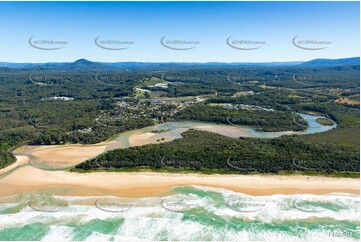 Aerial Photo Moonee Beach NSW Aerial Photography