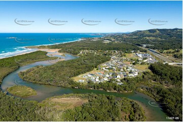 Aerial Photo Moonee Beach NSW Aerial Photography