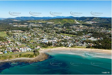 Aerial Photo Woolgoolga NSW Aerial Photography