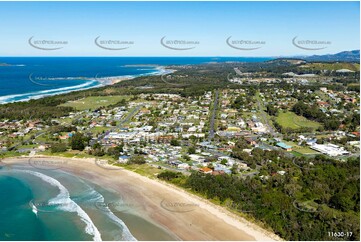 Aerial Photo Woolgoolga NSW Aerial Photography