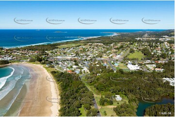 Aerial Photo Woolgoolga NSW Aerial Photography