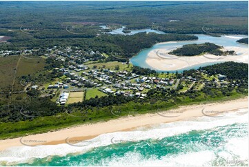 Aerial Photo Red Rock NSW Aerial Photography