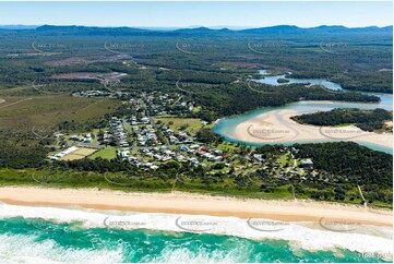 Aerial Photo Red Rock NSW Aerial Photography