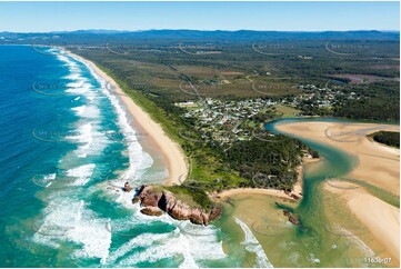 Aerial Photo Red Rock NSW Aerial Photography