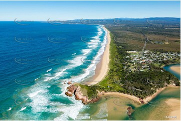 Aerial Photo Red Rock NSW Aerial Photography