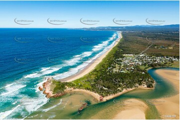 Aerial Photo Red Rock NSW Aerial Photography