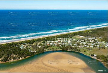 Aerial Photo Red Rock NSW Aerial Photography