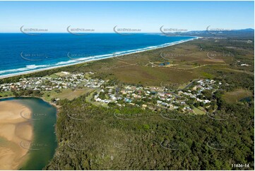 Aerial Photo Red Rock NSW Aerial Photography