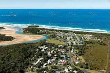 Aerial Photo Red Rock NSW Aerial Photography