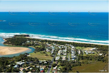 Aerial Photo Red Rock NSW Aerial Photography