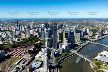 Aerial Photo Brisbane CBD QLD Aerial Photography