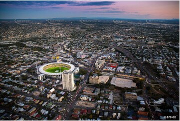 Woolloongabba at Dusk QLD Aerial Photography