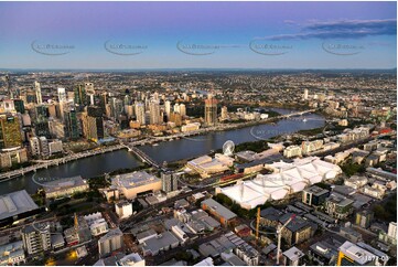 South Brisbane at Dusk QLD Aerial Photography