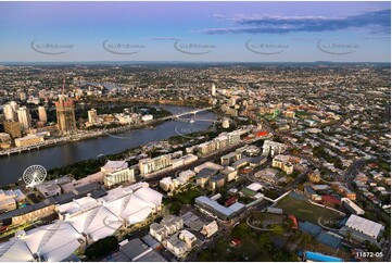 South Brisbane at Dusk QLD Aerial Photography