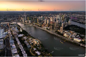 South Brisbane at Dusk QLD Aerial Photography