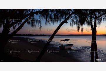 Camping on South Stradbroke Island QLD Aerial Photography