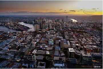 Fortitude Valley At Dusk - QLD QLD Aerial Photography